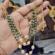3 lines handmade mala EMERALDS