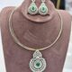 Dimond replica set with hasli Green Stone