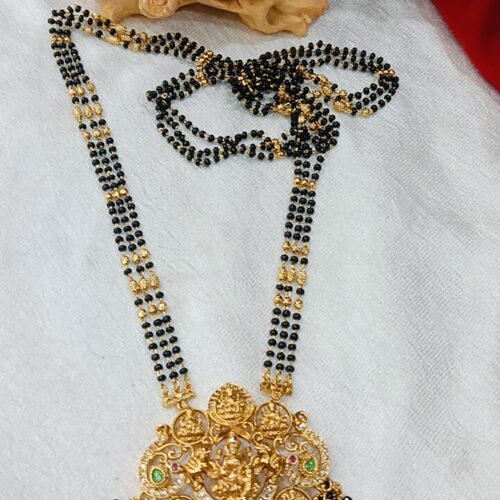 ASTA LAXMI BLACK BEADS MALA