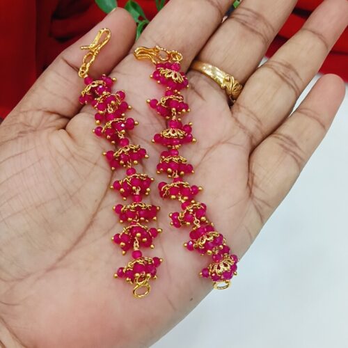 Mattilu 8 small buttas with Chetam Rubies Note: items Handmade items 5 to 6 days dispatch one day plus or minus