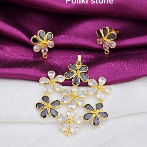 Poliki stone pendent set just 899
