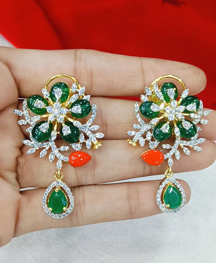 WhatsApp Image 2025-11-06 at 19.48.10_2ea83e53 GJ stylish attractive studs with red pagadam just 799 - Image 1