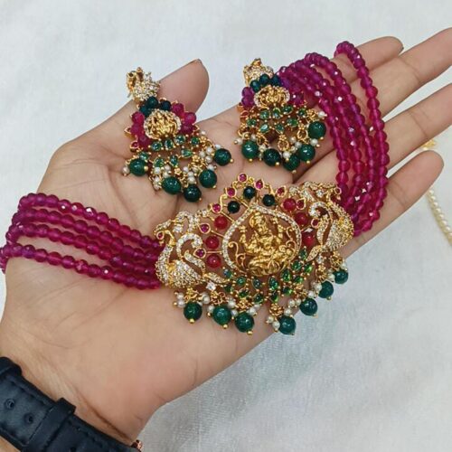 beautiful ruby beads choker just 1599