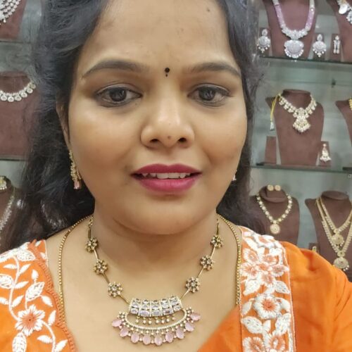 Pink neck set just 1299