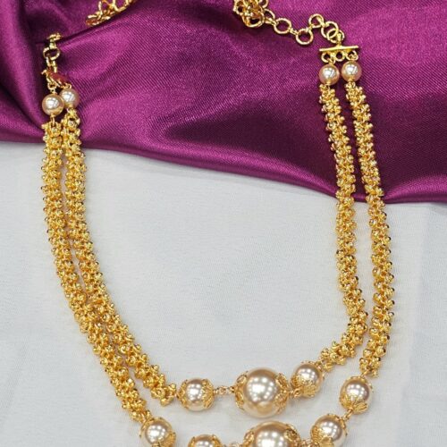 Handmade 2 layer chain with Swarovski micropolish just 1050