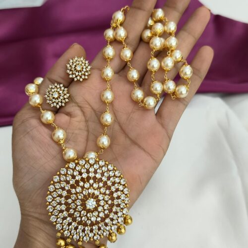 Czs stone and Swarovski mala