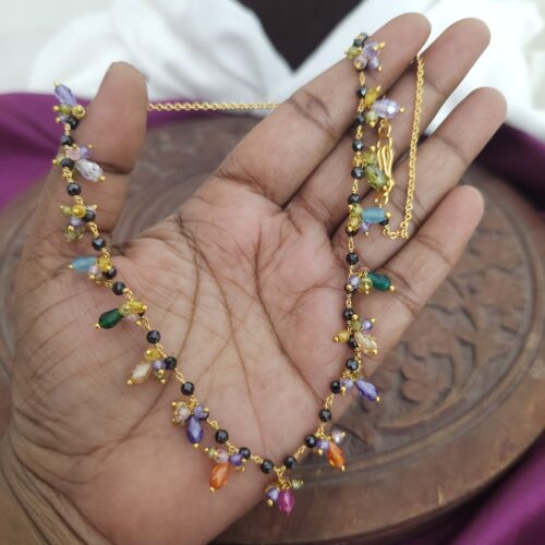 Handmade Mala customized with czs and black dimonds