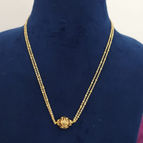Handmade chain with nakshi ball