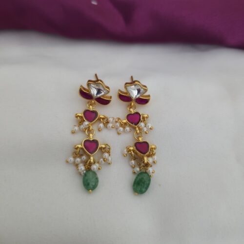 Jadau kundan hangings