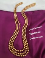 Beautiful golden Swarovski handmade ration 3 lines Swarovski Mala - Image 2