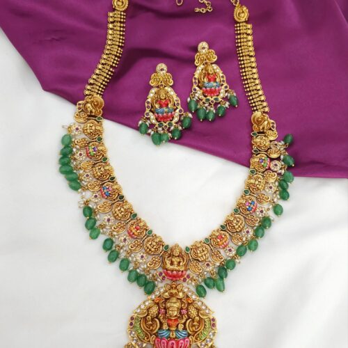 Meenakari long nakshi Haram 4500