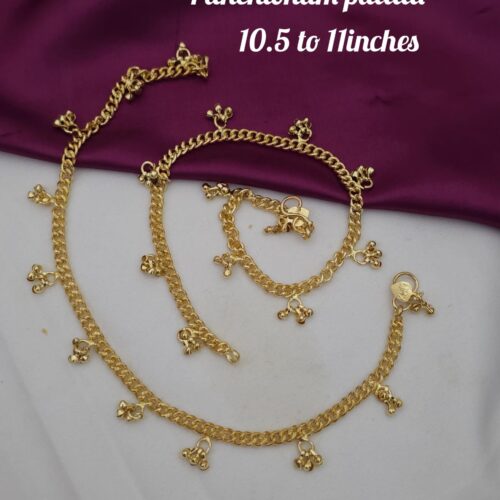 Panchloham pattilu with light gold polish 750 free shipping