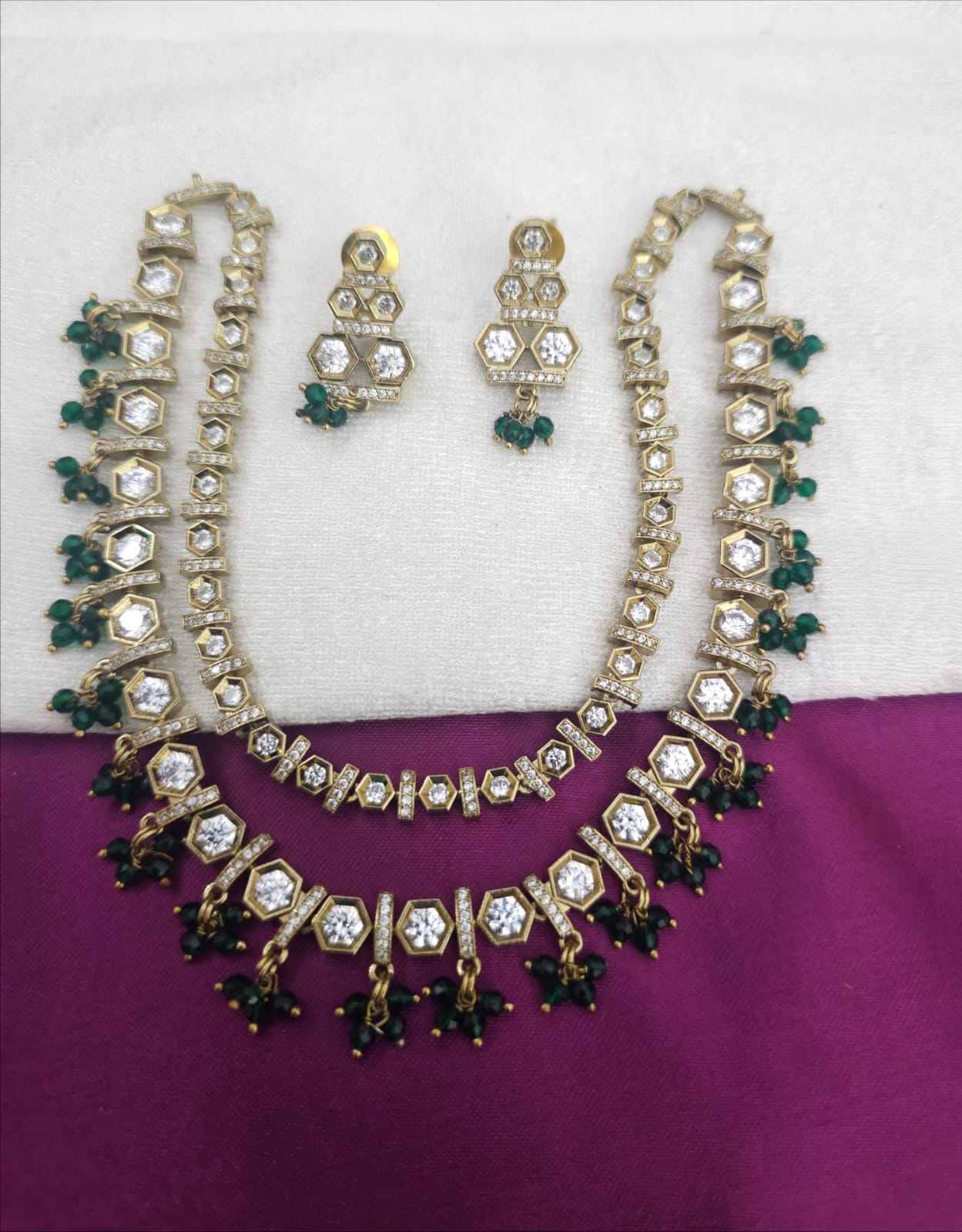 756 Designer double layer set actual price 1699 offer price 1250 free shipping - Image 1