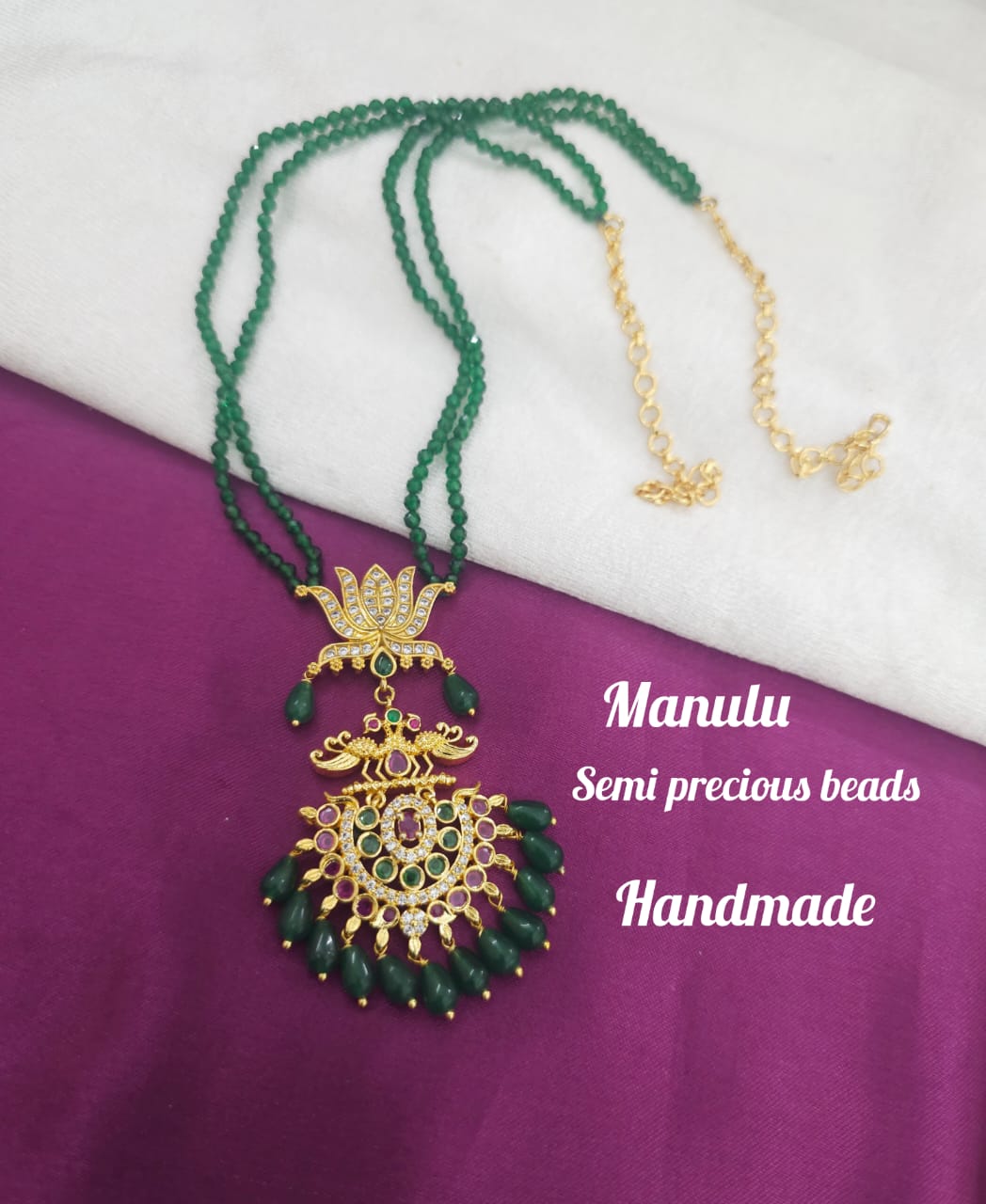 764 Semi precious beads actual price 1299 offer price 999 free shipping - Image 1