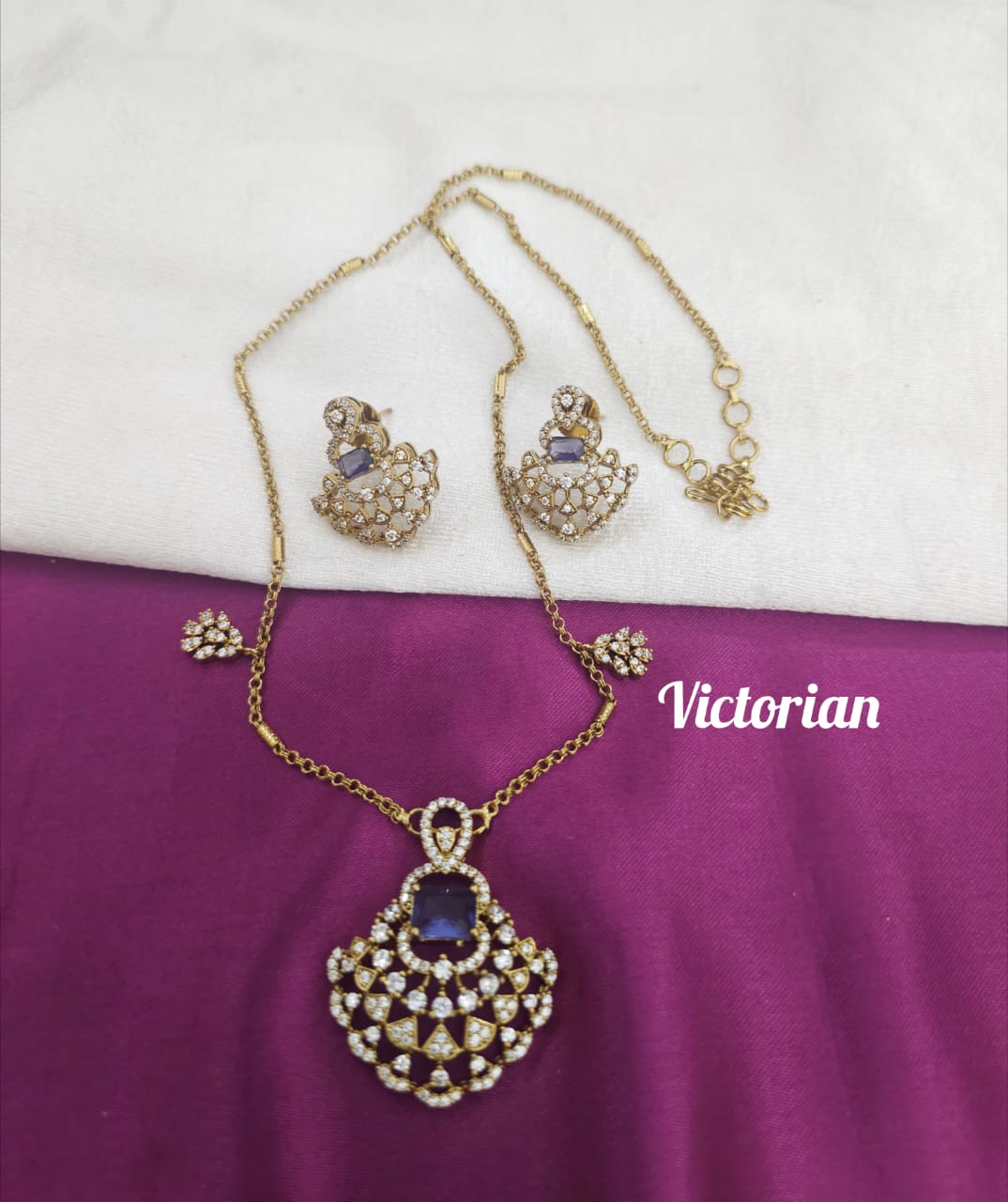 768 Victorian mehandhi polish chain actual price 899 offer price 599 free shipping - Image 1