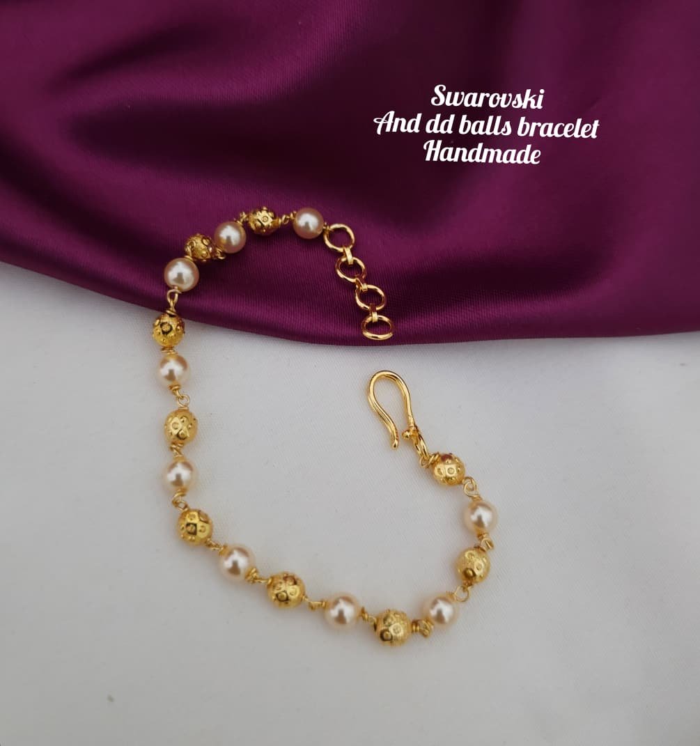 2026/02/2673178.jpg Swarovski and dd balls bracelet 450 free shipping all sizes available handmade - Image 1