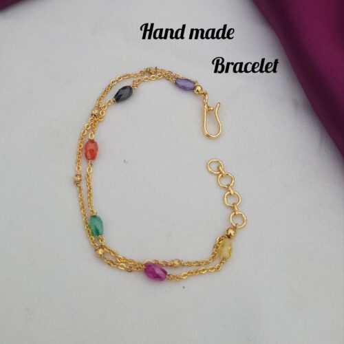 Handmade bracelet customized with cz drops 460 free shipping