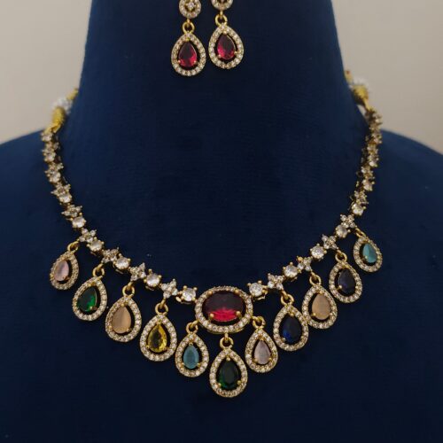 Navaratna neck set 699 free shipping