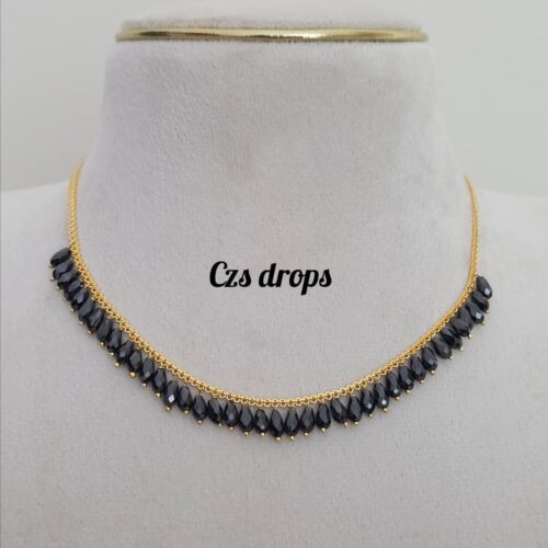 Real cz drops handmade 799 free shipping black drops