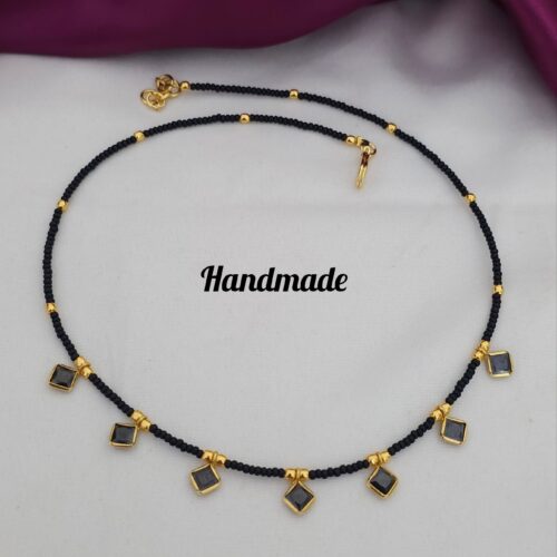 Handmade Mala customized with polki stone 450 free shipping