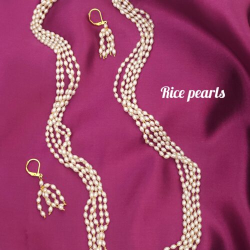 Rice pearls Mala 550 free shipping