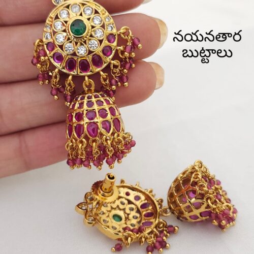 Nayanathara kempu buttas 699 free shipping