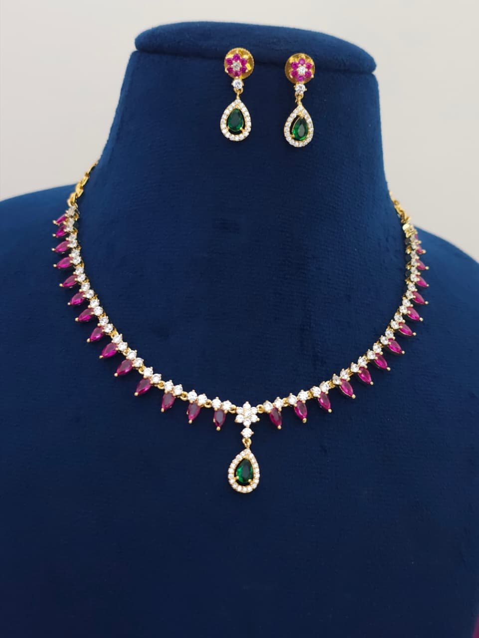 2026/02/401dd47a829845b499b4ba5f8f973b0d.jpg Cz neck set 1199 free shipping - Image 1