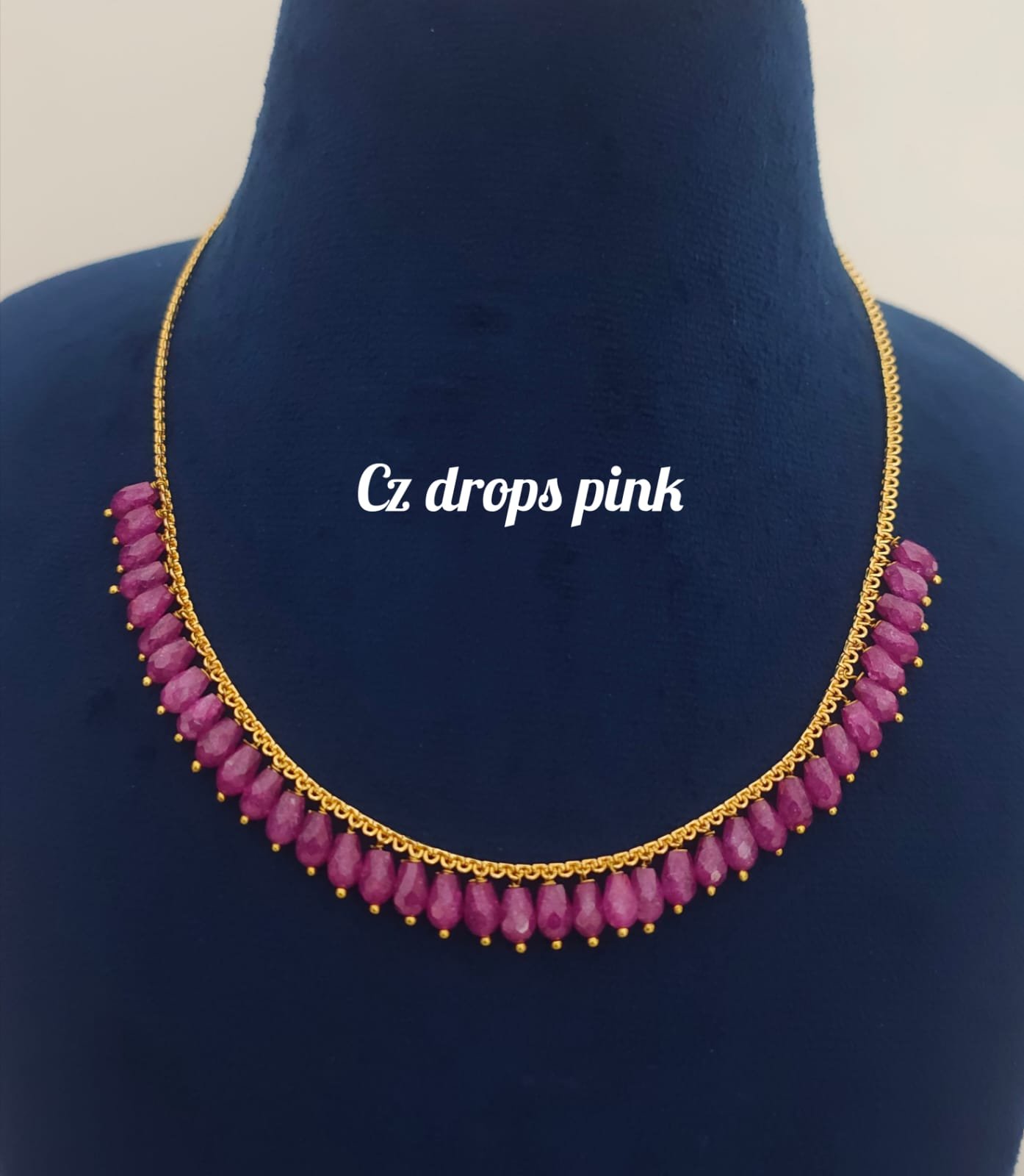 2026/02/IMG-20260203-WA0007.jpg Handmade Mala customized with cz drops pink 799 free shipping - Image 1