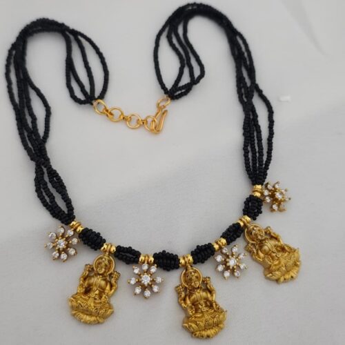 Black sugar beads Mala handmade 599 free shipping