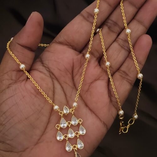 Polki stone locket customized with Swarovski beads 599 free shipping