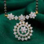 Handmade grey black dimonds with kattuthiga making Dimond replica pendant 1199 free shipping - Image 2