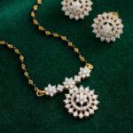 Handmade grey black dimonds with kattuthiga making Dimond replica pendant 1199 free shipping - Image 3