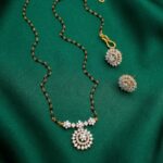 Handmade grey black dimonds with kattuthiga making Dimond replica pendant 1199 free shipping - Image 4