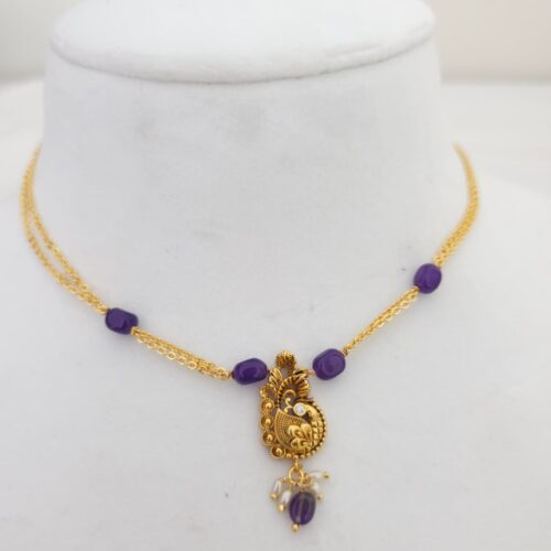 Beautiful handmade purple beads Mala