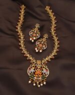 Meenakari gajalakshmi ammavari nakshiong haram - Image 2