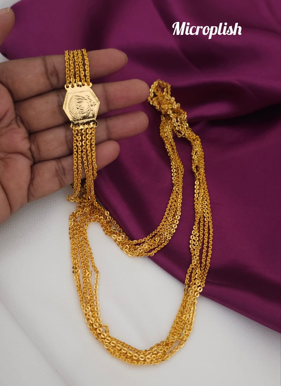 2026/03/3062129.jpg Microplish 5 lines chandraharam premium quality 1050 free shipping - Image 1