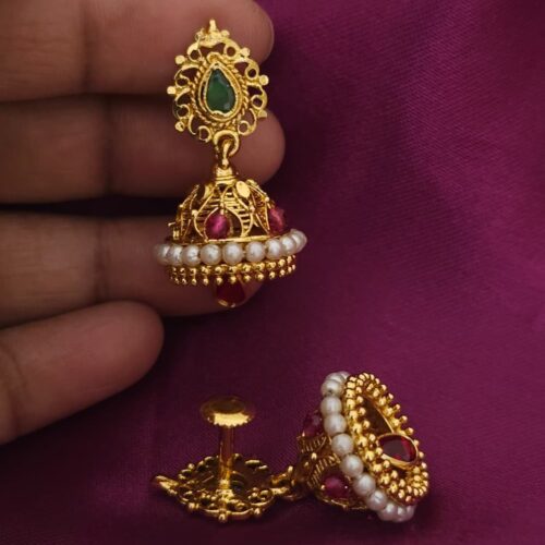 Buttas with pearl green and pink droplet 350 free shipping