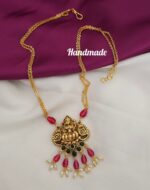 Handmade Laxmi locket with chain 699 free shipping
