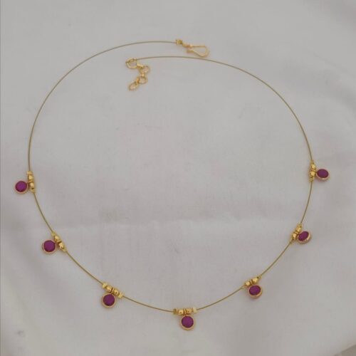 Handmade  pink color polki stone invisible 350 free shipping