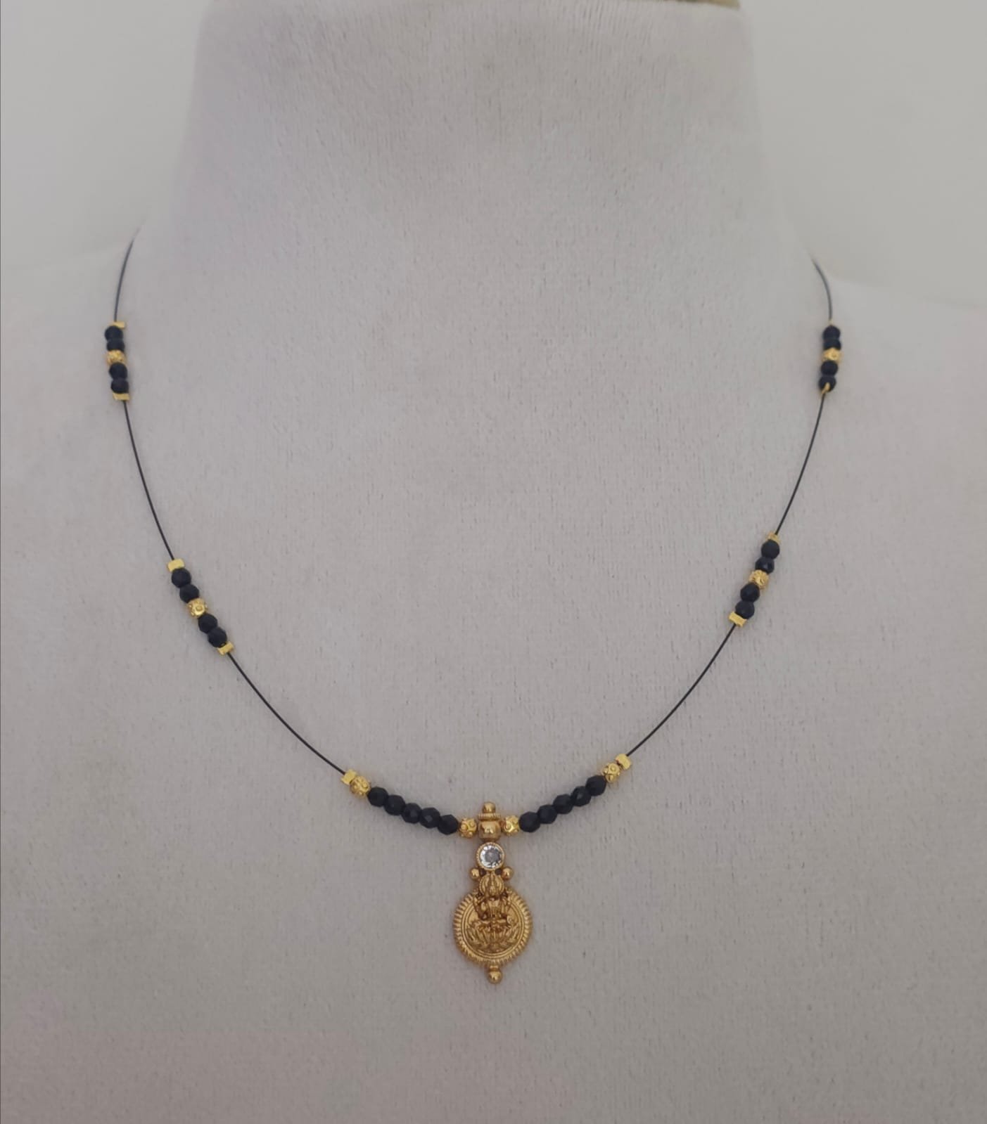 2026/03/IMG-20260314-WA0015.jpg Handmade invisible chain withLaxmi ammavari locket 399 free shipping - Image 1