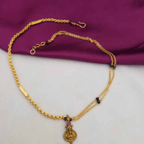 Handmade Laxmi locket customized chain 650 free shipping