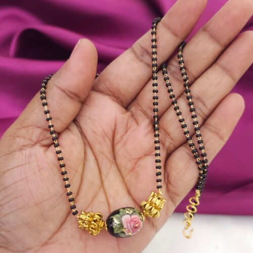 Black beads with jaipur ball 399 free shipping