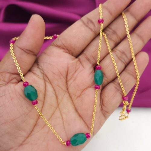 Handmade malaManulu with Chetan rubies 599 free shipping
