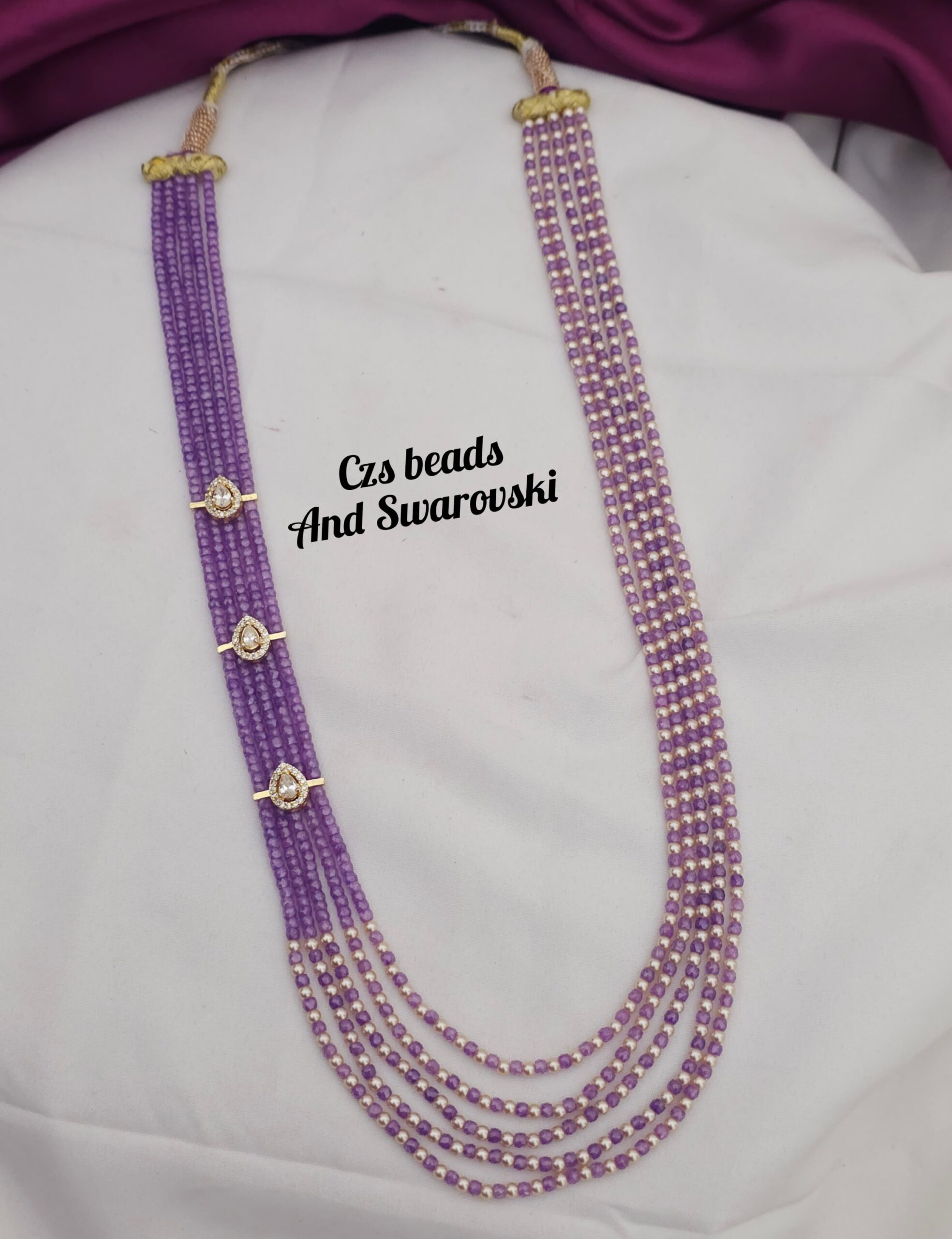 2026/03/IMG-20260320-WA0058-scaled.jpg Czs beads Mala and Swarovski handmade 2400 - Image 1