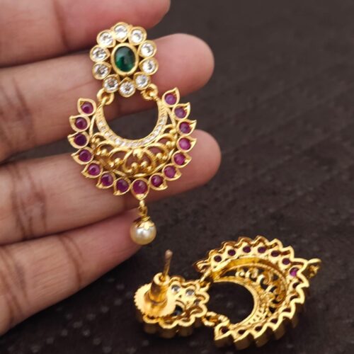 Chandbali kempu hangings 499 free shipping