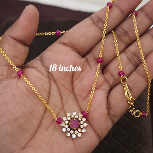 Handmade Mala customized with chain and locket 450 free shipping