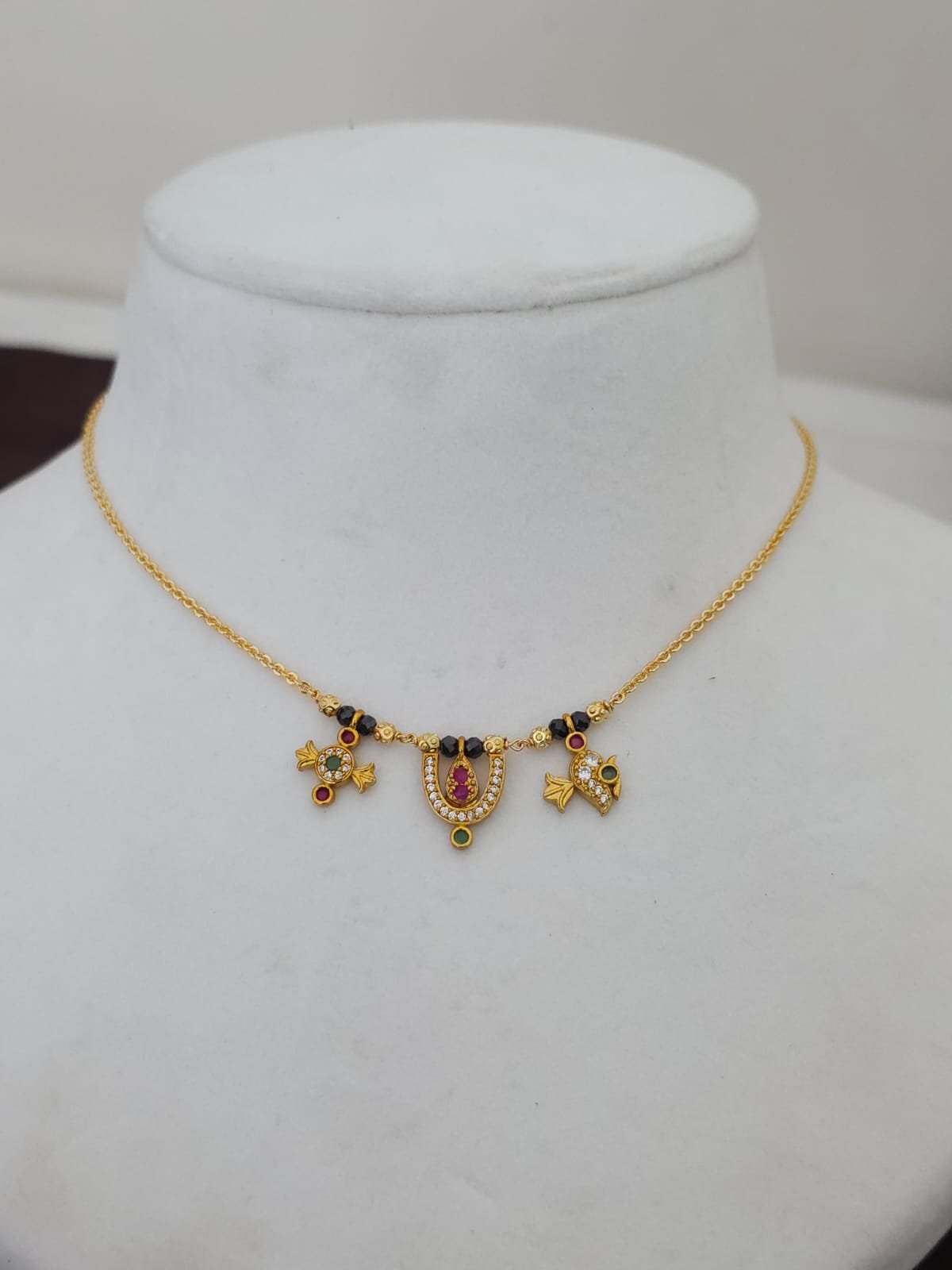 2026/03/IMG-20260328-WA0029.jpg Beautiful neck chain customized with Venkateshwara namalu 350 free shipping - Image 1