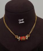 Neck chain customized with tiwan  coral and rice pearls 550 free shipping