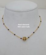 Black diamonds with nakshi ball hand made 450 free shipping