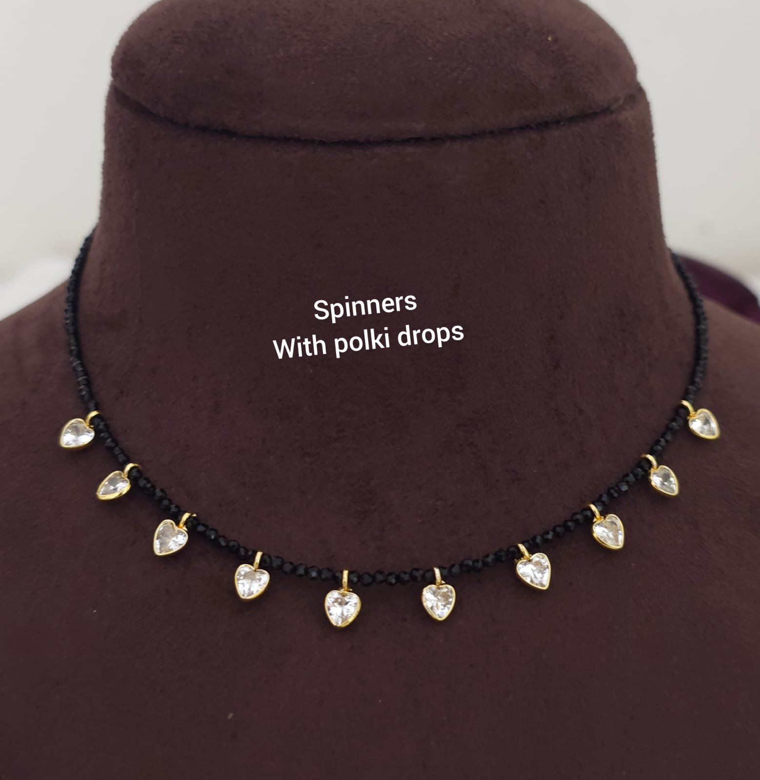 2026/04/IMG-20260404-WA0031.jpg Spinner with polki drops Mala handmade 550 free shipping - Image 1